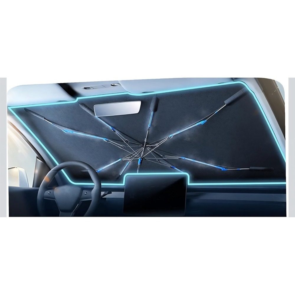 Upgrade Nmoiss Windshield Sun Shade Umbrella - [Vinyl Coating Heat Shield] Pr...